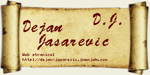 Dejan Jašarević vizit kartica